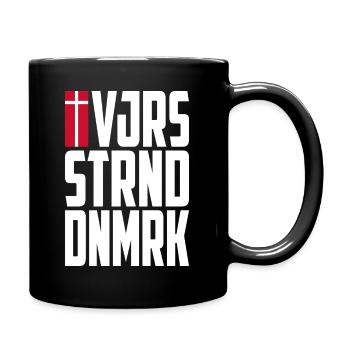 Vejers Strand, Denmark - Full Colour Mug - black - Right