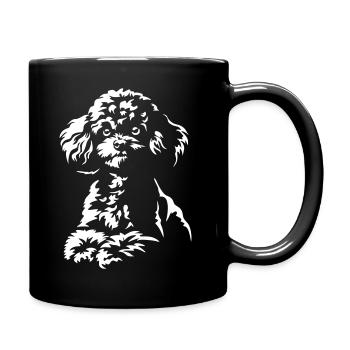 Pudel "Black Edition" - Tasse einfarbig - Schwarz - Rechts