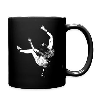 Motif d’escalade pour produits sombres - Mug uni - noir - Droite