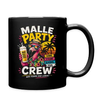 Équipe de la Malle Party Flamingo - Mug uni - noir - Droite