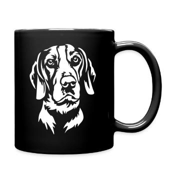 Dunker Kopf "Black Edition" - Tasse einfarbig - Schwarz - Rechts