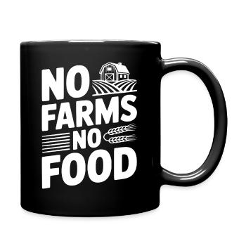 Pas de fermes, pas de nourriture - Mug uni - noir - Droite