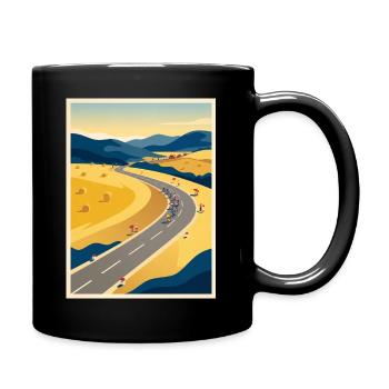 July Road - Cycling Memory - Full Colour Mug - black - Right