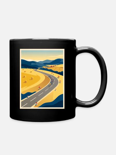 July Road - Cycling Memory - Full Colour Mug - black