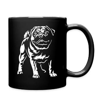 Pug "Black Edition" - Full Colour Mug - black - Right