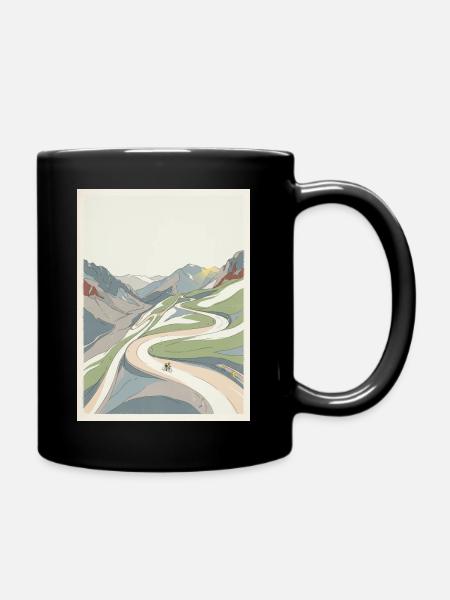 Alpe d'Huez — Cycling Memory - Full Colour Mug - black