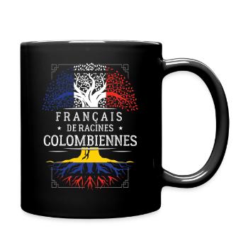 Francais De Racines Colombiennes T-Shirt Cadeau... - Mug uni - noir - Droite