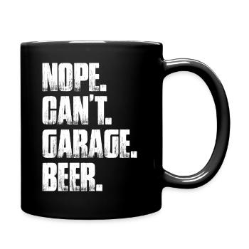 Non, je ne peux pas faire de garage de bière Amoureux de voitures Mécanicien automobile - Mug uni - noir - Droite
