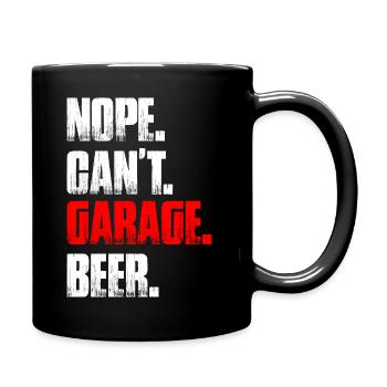 Non, je ne peux pas faire de garage de bière Amoureux de voitures Mécanicien automobile - Mug uni - noir - Droite