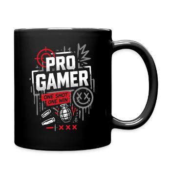 Pro Gamer No Mercy Style - Tasse einfarbig - Schwarz - Rechts