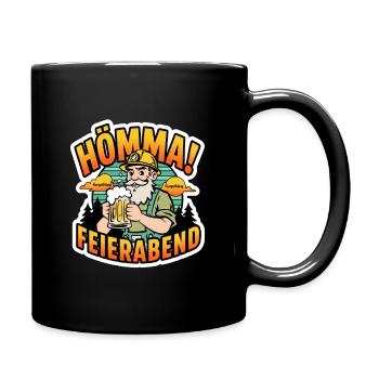 Hömma Feierabend - Tasse einfarbig - Schwarz - Rechts