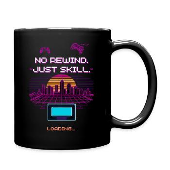 Retro Synthwave Pixel Vaporwave Gaming Design - Tasse einfarbig - Schwarz - Rechts