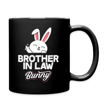 Joyeuse Pâques, douce chasse aux œufs du lapin, œufs de Pâques - Mug uni - noir - Droite