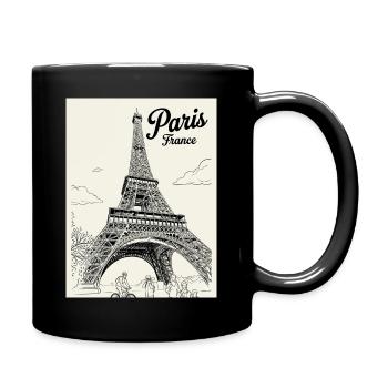 PARIS Tour Eiffel France - Mug uni - noir - Droite