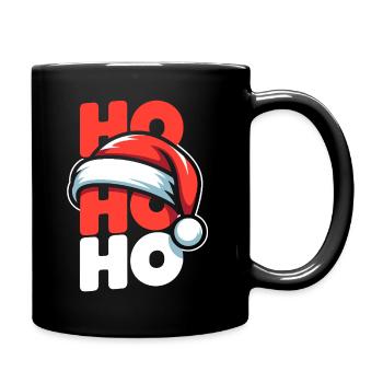 Ho Ho Ho Weihnachts-Santa Stil - Tasse einfarbig - Schwarz - Rechts