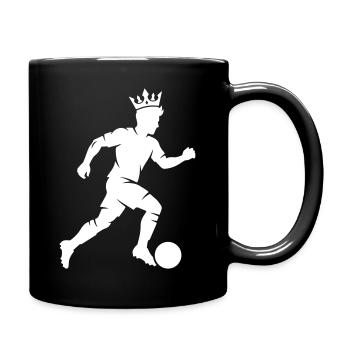 Silhouette du footballeur - Mug uni - noir - Droite
