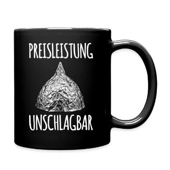 Sicherheit Geht Vor - Tasse einfarbig - Schwarz - Rechts