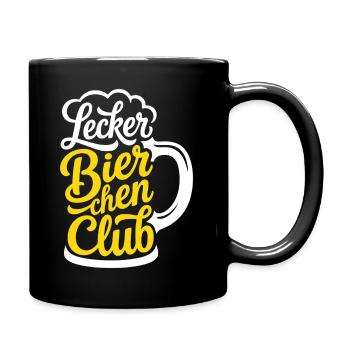 Lecker Bierchen Club - Tasse einfarbig - Schwarz - Rechts