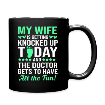 Embryo Transfer Day Fetus - Full Colour Mug - black - Right