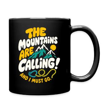 Mountains Are Calling Fellowship - Tasse einfarbig - Schwarz - Rechts