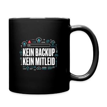 No Ticket No Support Informatiker IT Administrator - Tasse einfarbig - Schwarz - Rechts