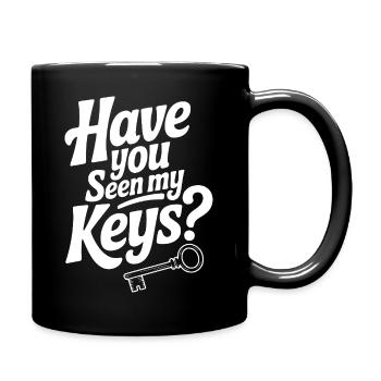As-tu vu mes clés ? - Mug uni - noir - Droite