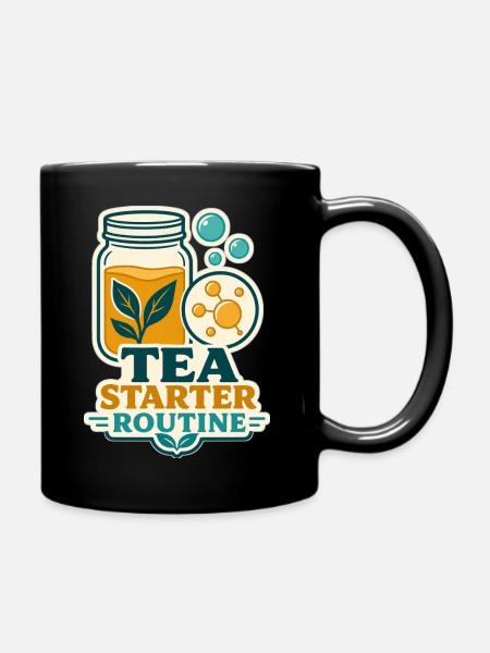 ROUTINE DE DÉMARRAGE DE THÉ - Mug uni - noir
