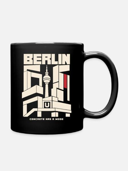 Berlin Concrete Mood - Full Colour Mug - black