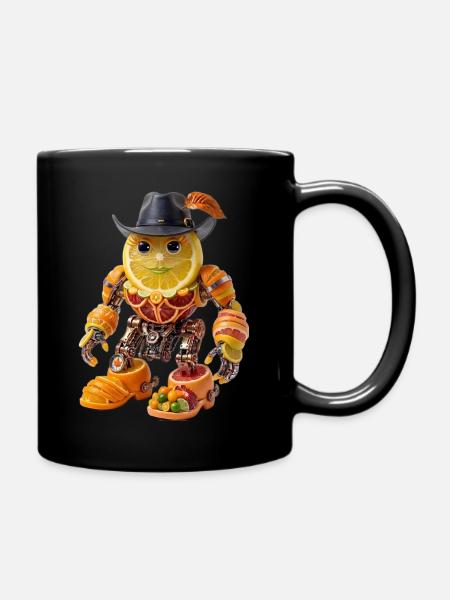 AGRUMINA - Le cyborg agrume - Mug uni - noir