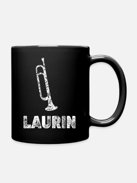 Geschenk für Laurin - Tasse einfarbig - Schwarz