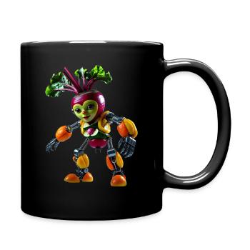 Robot robot de betterave végétale - Mug uni - noir - Droite