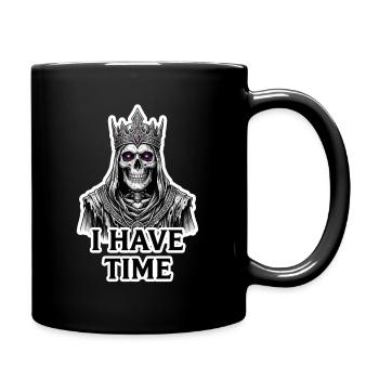I Have Time - Undead Lich King TTRPG Design - Full Colour Mug - black - Right