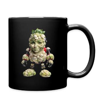CHOU-FLEUR BOT - Cyborg 🥦🤖 Bio-Organique Unique - Mug uni - noir - Droite