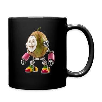 COCONUT BOT - Le mignon robot bio-organique - Mug uni - noir - Droite