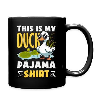 Motifs drôles de canards Citons amoureux de canards - Mug uni - noir - Droite