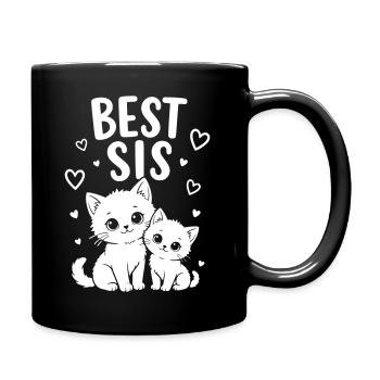 Meilleure sœur Meilleures sœurs Sœurs Mignons chats - Mug uni - noir - Droite