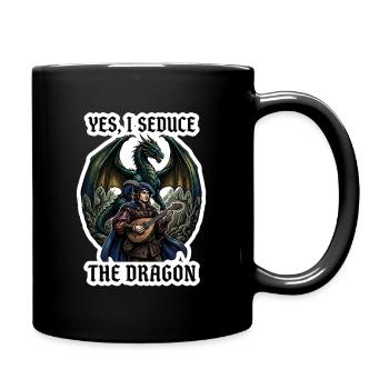 Yes I Seduce The Dragon Bard RPG Art - Mug uni - noir - Droite