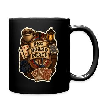 PAIX SUR LE PANNEAU DE PIQUAGE - Mug uni - noir - Droite