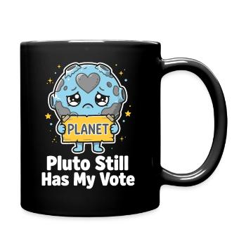 Pluto a toujours mon vote - Mug uni - noir - Droite