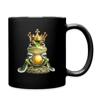 Prince Grenouille majestueux avec la Boule d’Or - Mug uni - noir - Droite