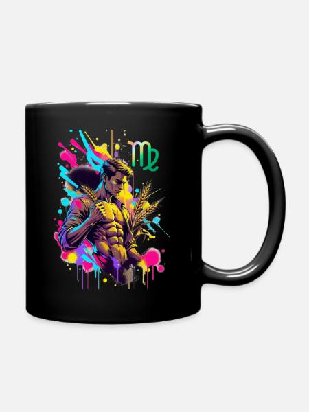 Vierge Homme – Cadeau Astrologie - Mug uni - noir
