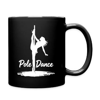 Pole Dance Silhouette – Aesthetic Art - Full Colour Mug - black - Right