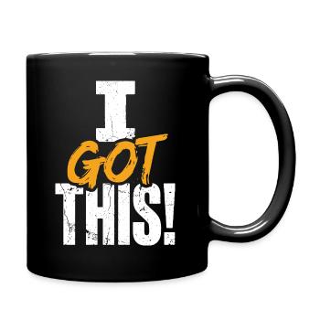 Ich habe diesen kühnen Pinsel bekommen - Tasse einfarbig - Schwarz - Rechts