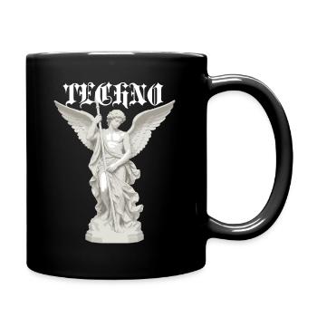 Techno-geflügelter klassischer Engel - Tasse einfarbig - Schwarz - Rechts