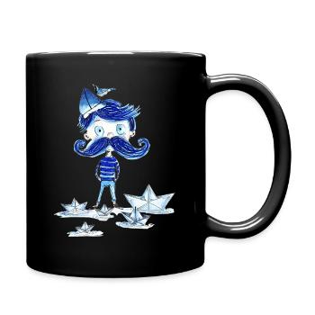 Mr. Blue - Full Colour Mug - black - Right