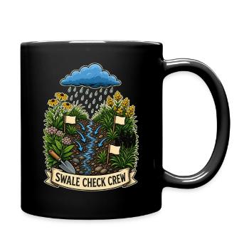 SWALE CHECK CREW Pflanzen - Tasse einfarbig - Schwarz - Rechts