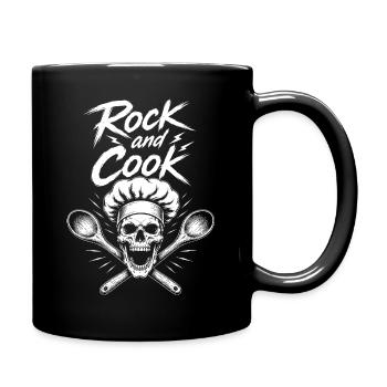 Rock and Cook Skull Chef - Mug uni - noir - Droite