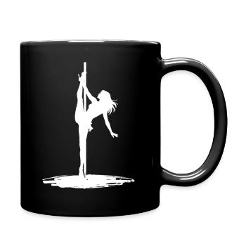 Silhouette de pole dance – Art esthétique - Mug uni - noir - Droite