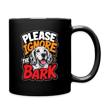 Setter anglais - Mug uni - noir - Droite