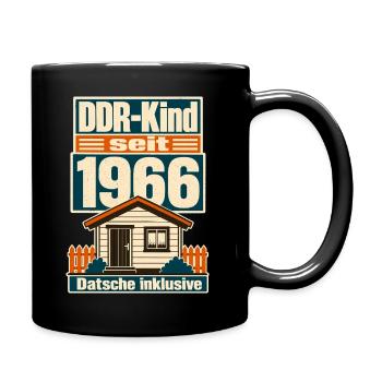 DDR Kind seit 1966, Datsche inklusive Geburtstag - Full Colour Mug - black - Right